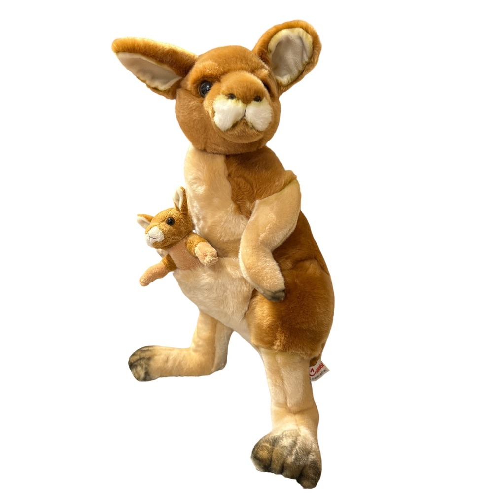 Aurora Kangaroo Plush Stuffed‎ Animal with Baby Joey 20 Inches